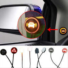 Sistema di rilevamento dell'angolo cieco compatibile con auto e moto, avviso di cambio corsia con LED ultra luminosi
