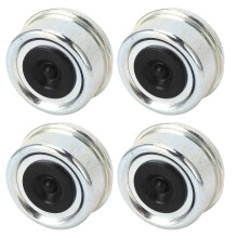 Couvercle de graisse pour roulement de remorque compatible avec moyeux 7000-8000lb, 62mm x 36mm avec bouchon caoutchouc, lot de 4