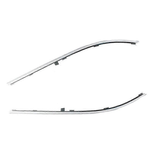 Rear Bumper Moulding Trim Strip, Silver Plastic, Compatible with Mercedes B-Class W246 2012-2014