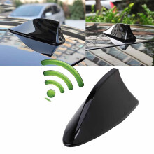 Haifischflossenantenne kompatibel mit Flachdach-Fahrzeugen wie Pkw, SUV, Lkw, Klebemontage ohne Bohren