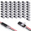 Push-in Wire Connector 2 Pin with Locking Lever, for Solid and Stranded Cable 18-22 AWG, 50-Pack 1