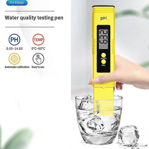 Digital pH Meter 0.01 Accuracy Automatic Calibration Portable LCD Display for Aquarium Water Quality Testing