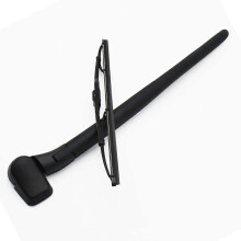 Kit de brazos y escobillas limpiaparabrisas trasero compatible con Porsche Cayenne MK1 2002-2010, caucho natural, diseño aerodinámico