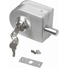 Serratura per porta in vetro, chiusura antifurto in acciaio inossidabile per casa, hotel, ufficio e bagno.