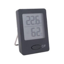 Hygrometer en thermometer voor binnen met groot LCD-scherm, hoge nauwkeurigheid, magnetische wandmontage.