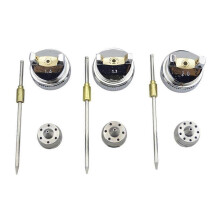 Ersatzdüsen-Set kompatibel mit Farbspritzgerät H-827, 3er-Pack Düsennadel- und Kappen-Set in 3 Größen
