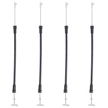 Cable para manija de puerta exterior compatible con Smart Forfour 454, 4 piezas, negro y plateado, P/N SA454 723 01 69