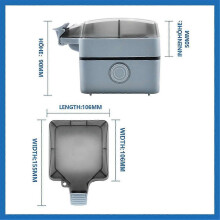 Enchufe exterior IP66 resistente al agua, monofásico, con interruptor, luz indicadora, tapa abatible con cierre, montaje en superficie, color gris.