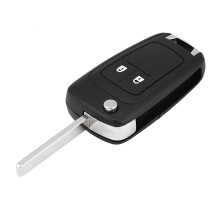Autoschlüssel mit Fernbedienung, kompatibel mit Opel Astra J, Corsa E, Insignia, 2 Tasten, 433 MHz, ID46-Chip 5WK50079