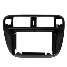 Autoradio-Einbaublende kompatibel mit Honda Civic (EJ/EK/EM) 1996–2001, Rechtslenker, 2-DIN, 9 Zoll, schwarze ABS-Einbaublende für Armaturenbrett