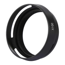 49-mm-Metall-Gegenlichtblende mit Belüftung, kompatibel mit Fujifilm X100, zur Verbesserung von Kontrast und Bildqualität