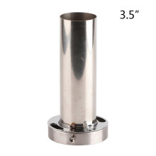 Punta de escape compatible con varios vehículos, redonda de 85 mm, sonido ajustable, construcción de acero inoxidable, reduce el nivel de dB.