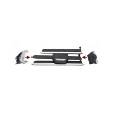 Front Left Car AC Vent Grille Repair Clip Trim compatible with BMW X5 G05 X6 G06 X7 G07 2019-2021, Part No.64119458541, Black Silver