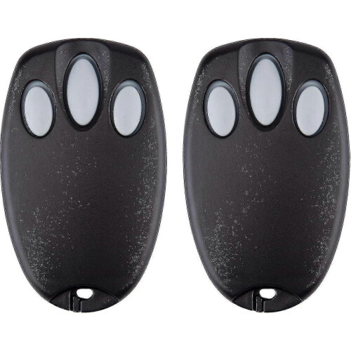 Garage Door Remote Control Compatible with Chamberlain Liftmaster, 3 Doors, Rolling Code, 2-Pack