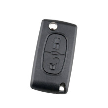 Carcasa de llave de coche de 2 botones CE0523 VA2 Blade compatible con Peugeot 307 308 407 Citroën C5 C6.