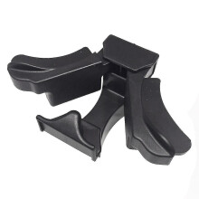 Mittelkonsolen-Einsatz mit Trennwand für Getränkehalter, kompatibel mit Toyota Land Cruiser 100 Serie, Lexus LX470 LX570 GX470, Schwarz, ABS