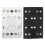 130x80mm Square 12 Holes Hook and Loop Sanding Replacement Pad Compatible with Festool RTS 400 REQ Soft Regular Density 1