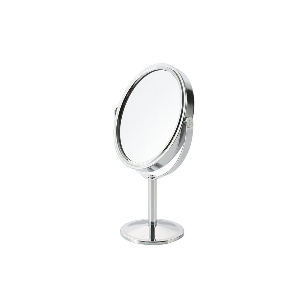 Makeup Mirror Double Sided 360 Rotating with Magnifying Glass and Stand for Bathroom Vanity