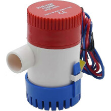 Bilge Pump 12V 1100GPH Submersible Marine Pump with Stainless Steel Shaft, Quiet Operation