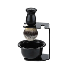Scheerset voor beginners met scheerkwast en standaard voor traditioneel nat scheren.