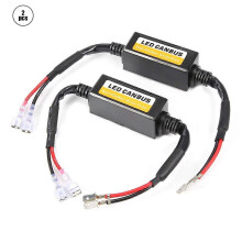 H1 H3 Canbus LED-ajovalojen dekooderi, välkkymisenestovastus, virheenkorjaus 9-12V ABS 2 kpl auton ajovalojen sumuvaloihin