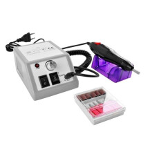 Nail Drill Machine 12W 20000 RPM with 6 Diamond Bits, Variable Speed for Gel Polish Removal & Nail Polishing