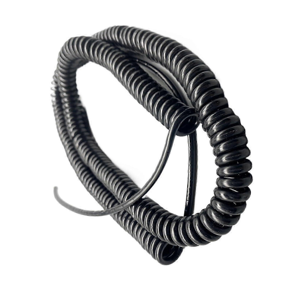 Stretchable Curly Electrical Cable 24Awg 2 Core 2.5/5/7.5M Heat Resistant Flame Retardant For Outdoor Mechanical Diy Use 6966168013235