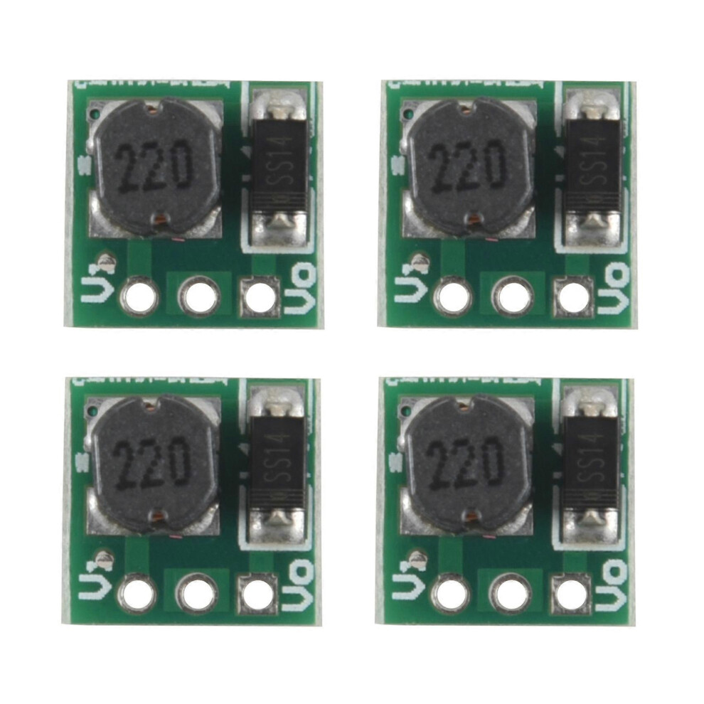 Dc-Dc Step-Up Voltage Boost Converter Board 0.9-5V To 5V 480Ma Max 150Khz Operating Frequency Green Metal 4 Pack 6966168013143