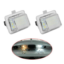 Luce targa auto 18 LED bianca 6000K compatibile con Mercedes W204 W212 W221