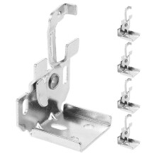 Roman Shade Brackets Set with Wind-Resistant & Positioning Hooks, 5-Pack for Horizontal Window Treatments