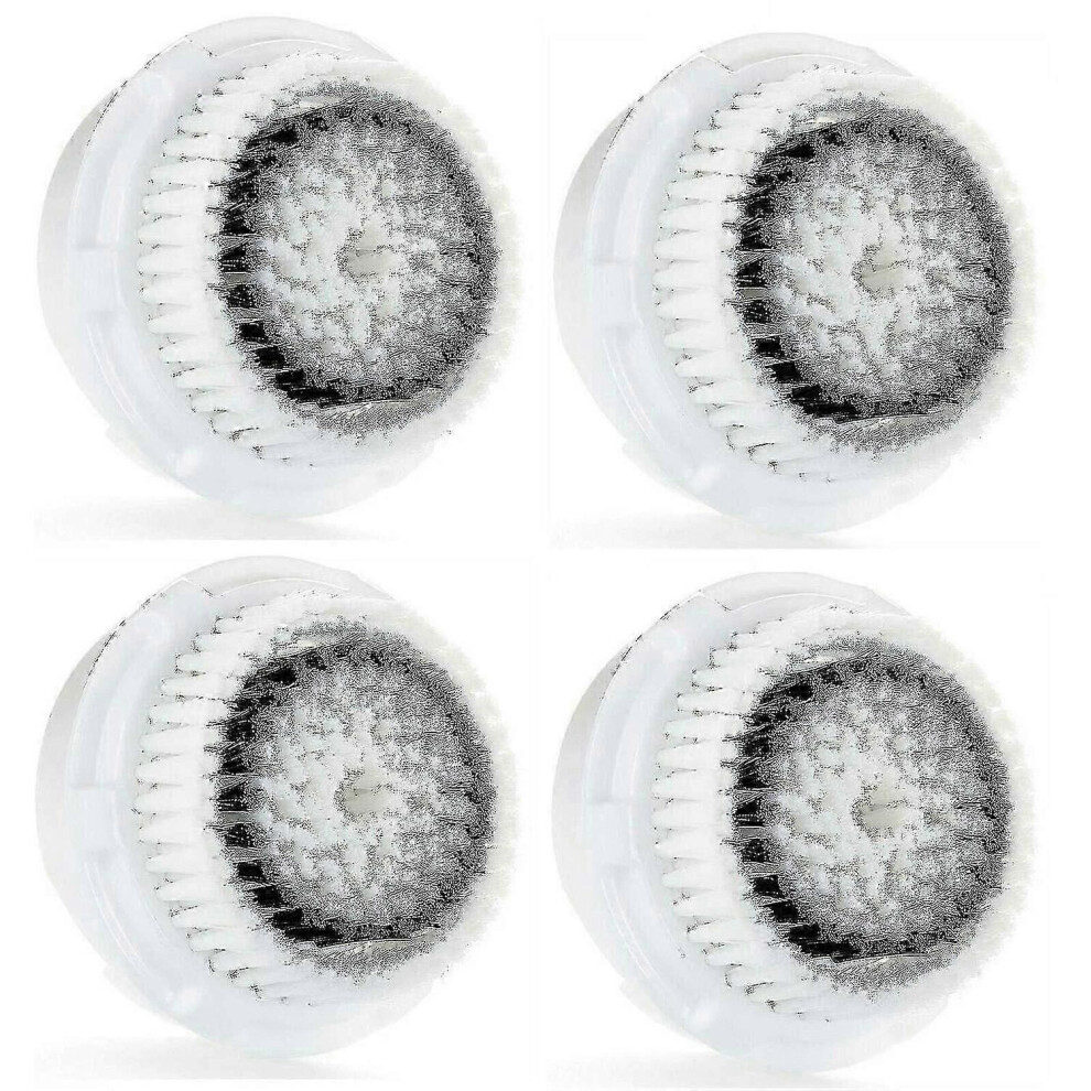 4 Replacement Sensitive Facial Brush Heads Compatible with Clarisonic Mia 1 2 3, SMART Profile, Aria, PLUS, PRO for Oily Large Pore Skin