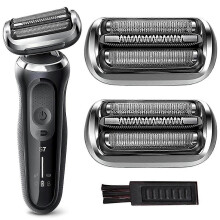 Vervangende scheerfolie en snijkoppen compatibel met Philips 7-serie 7020s 7025s 7085cc, 2 stuks, geschikt voor nat en droog scheren