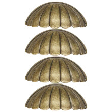 Schubladengriffe, 4er-Pack, 7,6 cm, Vintage-Griffe aus Zinklegierung für Schränke und Kommoden