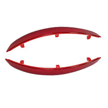 Catarifrangenti posteriori compatibili con Skoda Superb 2013-2015, colore rosso ABS, coppia sinistra e destra