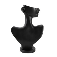 Jewellery Display Stand Bust Resin Black White Necklace Earring Pendant Holder Organizer for In-Store Showcase Product Photography Prop