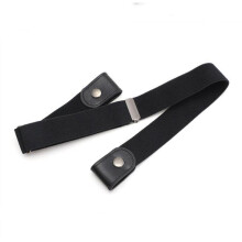 Adjustable Elastic Belt for Women - No Buckle Design, Stretch Waistband for Jeans and Trousers