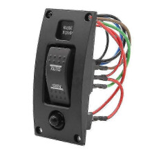 Panneau de commande de pompe de cale étanche IP66 12-24 V CC 20 A avec disjoncteur