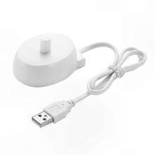 Oplaadstation voor Oral-B tandenborstels compatibel met IO Serie 3-6 en Pro 300-3000, IPX7 waterdicht, 1 meter kabel