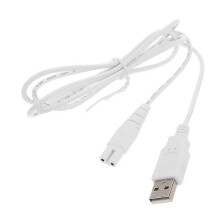 USB Charging Cable Compatible with HF-5 HF-6 HF-9 Oral Irrigator, 24AWG PVC Sheath, Pure Copper Conductor, White