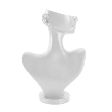 Mannequin Jewellery Display Stand Bust Resin Black or White Necklace Earring Pendant Holder Organiser Photography Prop