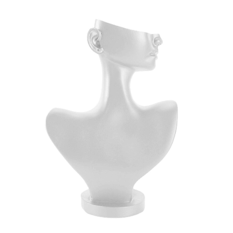 Black/White Mannequin Jewellery Display Stand Bust Resin Or Necklace Earring Pendant Holder Organiser Photography Prop