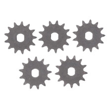 T8F 13T stalen tandwiel, 10 mm binnendiameter, 5 stuks, compatibel met 47cc 49cc mini-motorfietsen, ATV's en crossmotoren