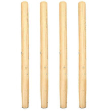 4Pcs Hardwood Landscaping Tool Replacement Handles 48x3.5CM Polished Grip for Farming Carpentry Industrial Home Use