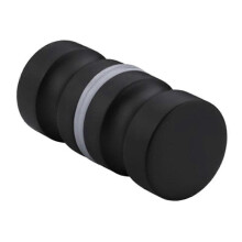 Tirador doble para puerta corredera de aleación de aluminio, 30 mm, 3 colores, apto para cristal de 6-18 mm de grosor