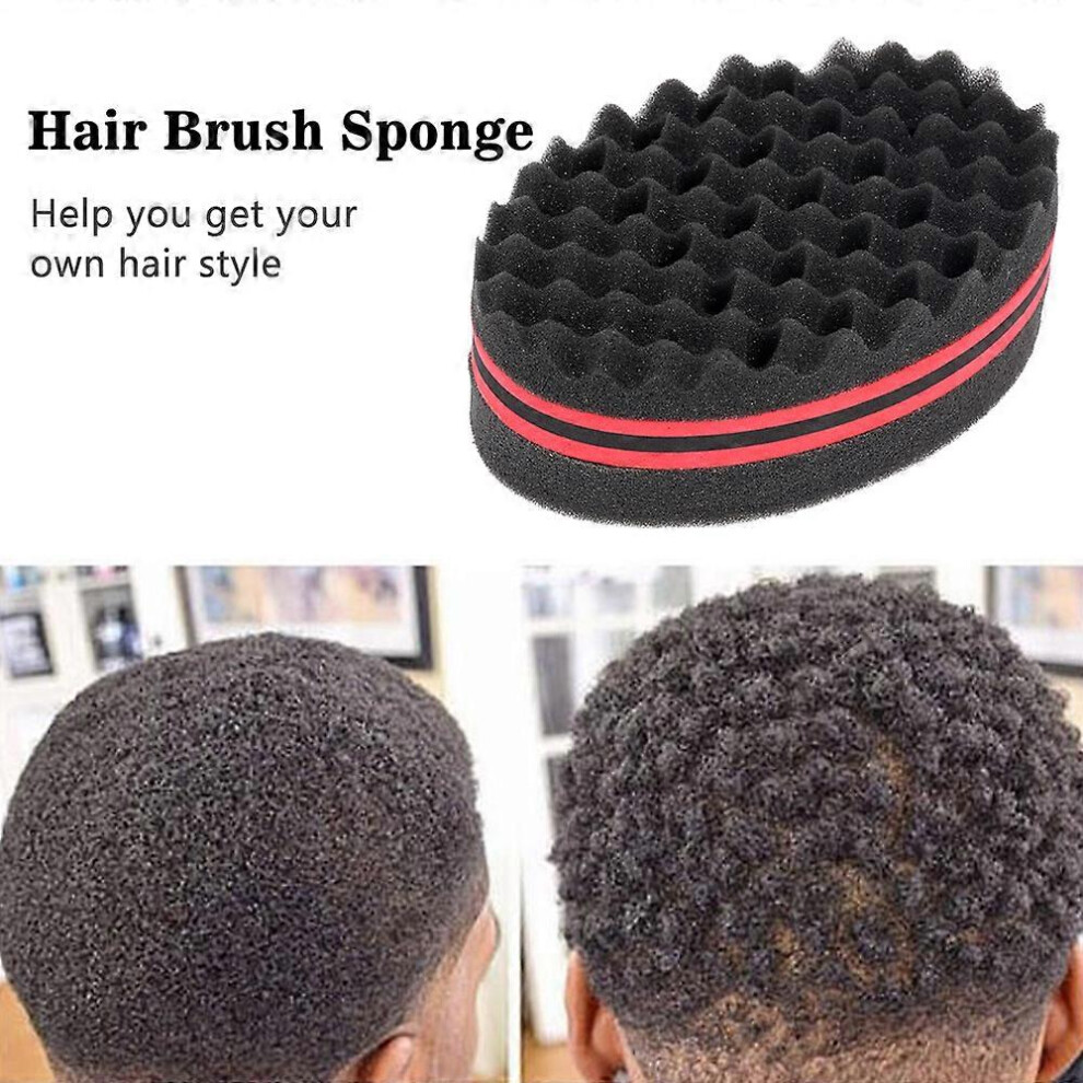 Hair Styling Sponge for Twists & Dreadlocks, Double-sided Design with 32 Holes per Side