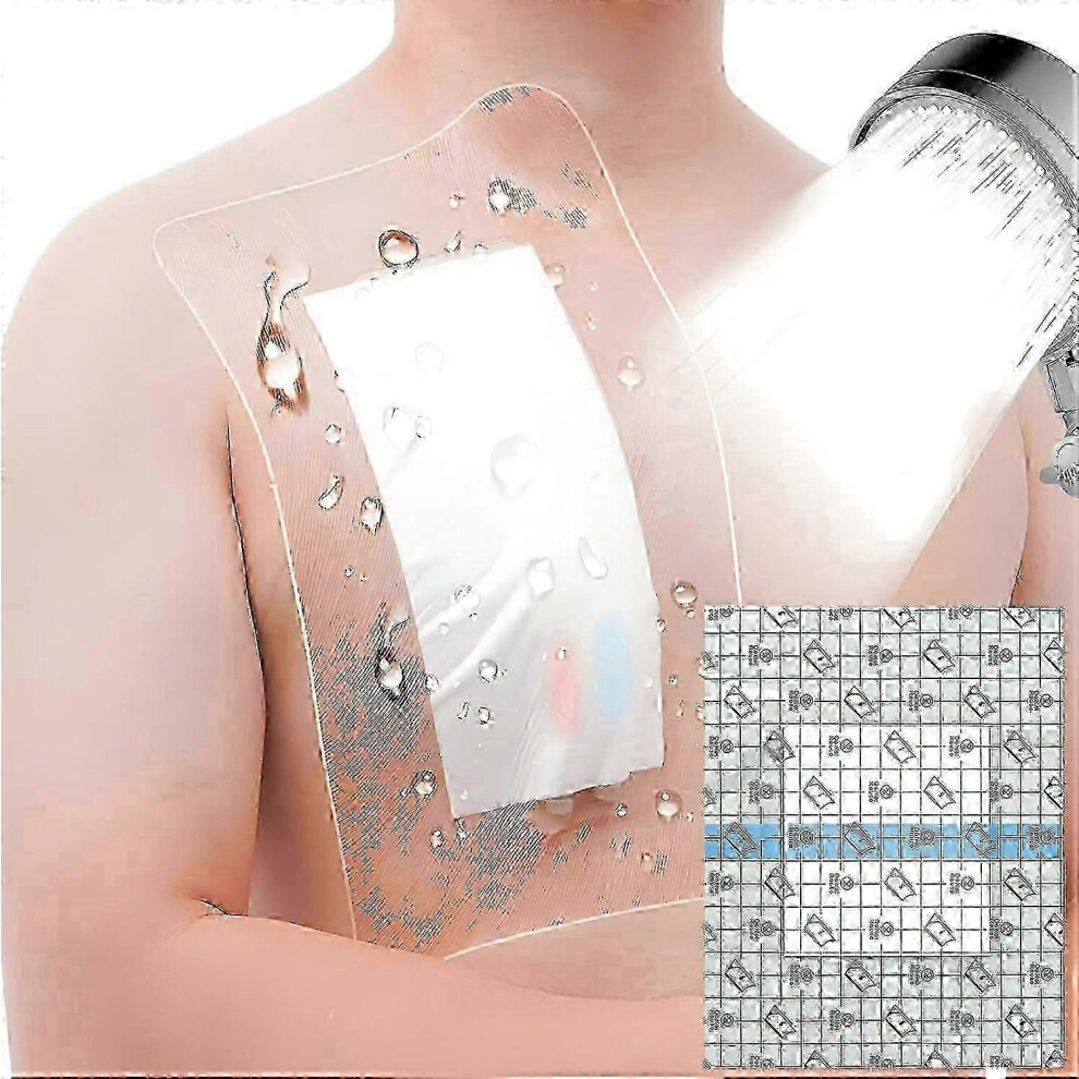 Waterproof Dialysis Catheter Protector 20x20cm 10Pcs Non-Adhesive Centre Section Secure Seal Shower Cover for Ports PICC Lines Feeding Tubes