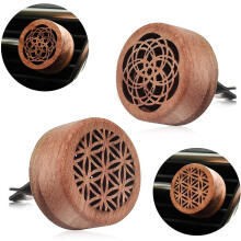 Car Essential Oil Diffusers 2 Pack with Volcanic Stones, Rosewood, Stainless Steel Vent Clip for Bedroom, Office, Wardrobe Aromatherapy Use
