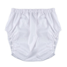 Reusable TPU Adult Incontinence Pants High Waist Leakproof Diaper Cover for Postpartum Elderly Care White XS-XL
