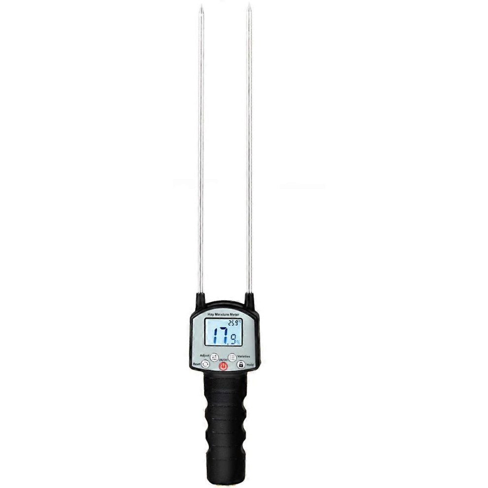 Hay Moisture Tester With Dual Probe, Backlit Lcd Display, Automatic Temperature Compensation For Alfalfa Forage Bales 6966168136279
