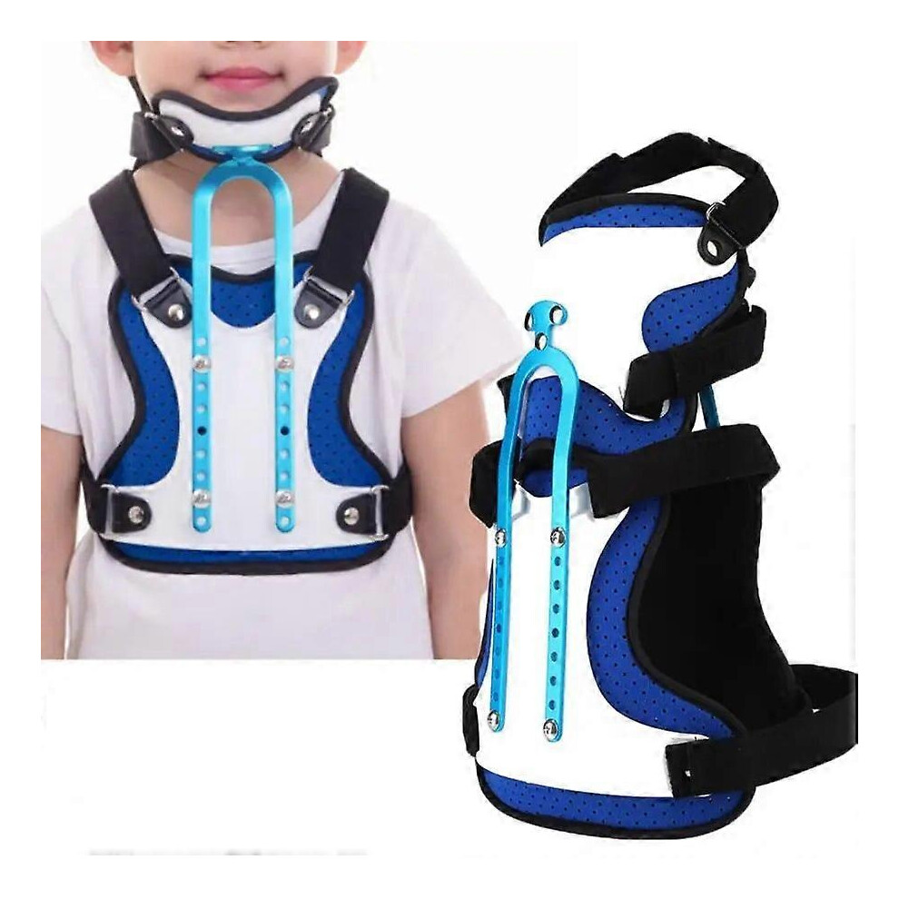 Children's Posture Corrector Adjustable Cervical Fixation Brace Detachable Breathable Liner for Neck Pain Relief and Rehabilitation Use
